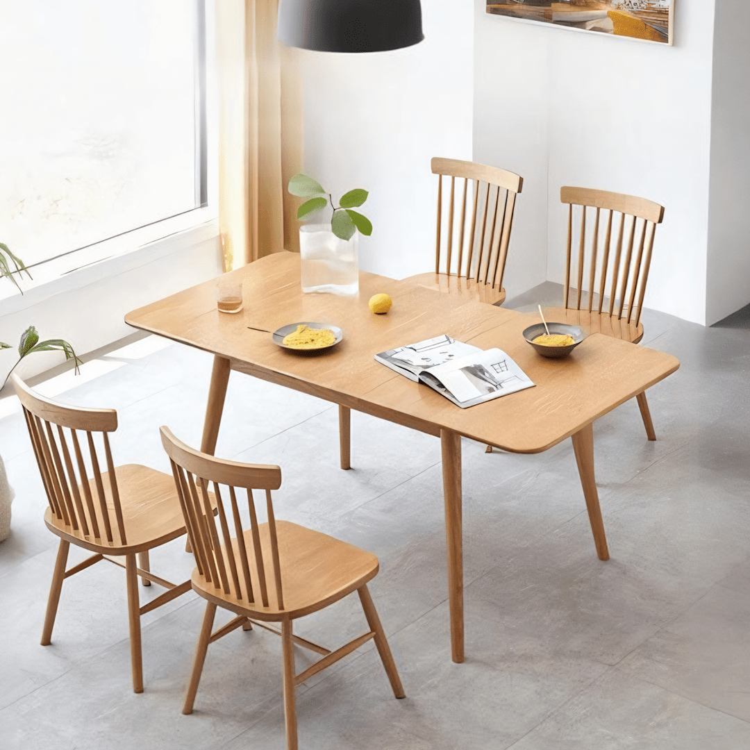 Delicia Extendable Dining Table, Ash - Miola