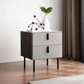Ditzel Bedside Table, Light Grey - Miola