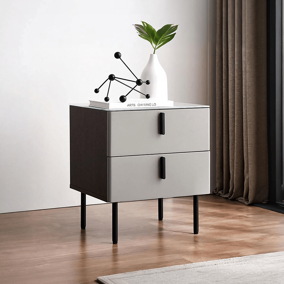 Ditzel Bedside Table, Light Grey - Miola