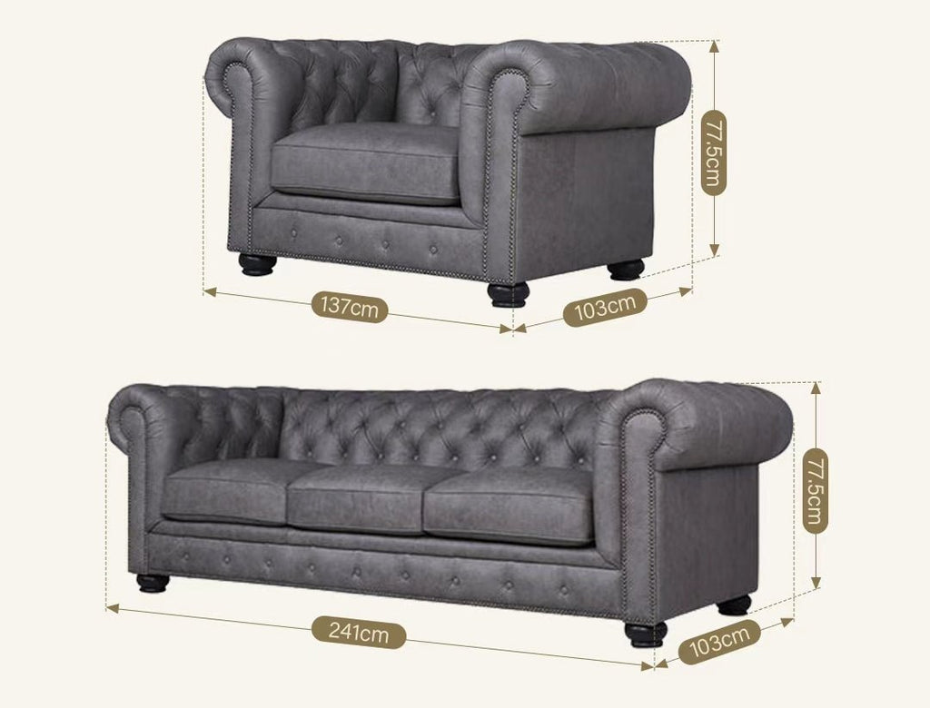 The Dorchester Three Seater Sofa, Armchair - Miola