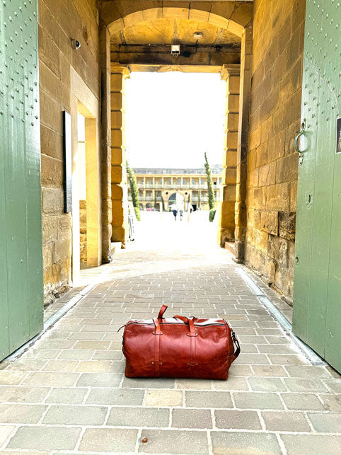 Large Leather Duffel Bag