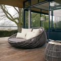 Elysia Rattan Round Outdoor Daybed - Miola