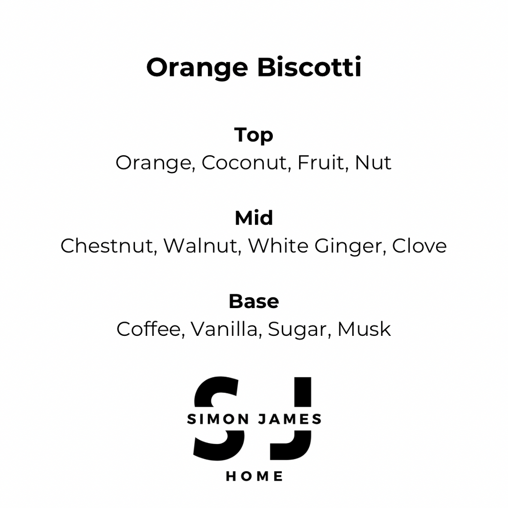 Orange Biscotti Candle - Handmade Soy Wax - Miola