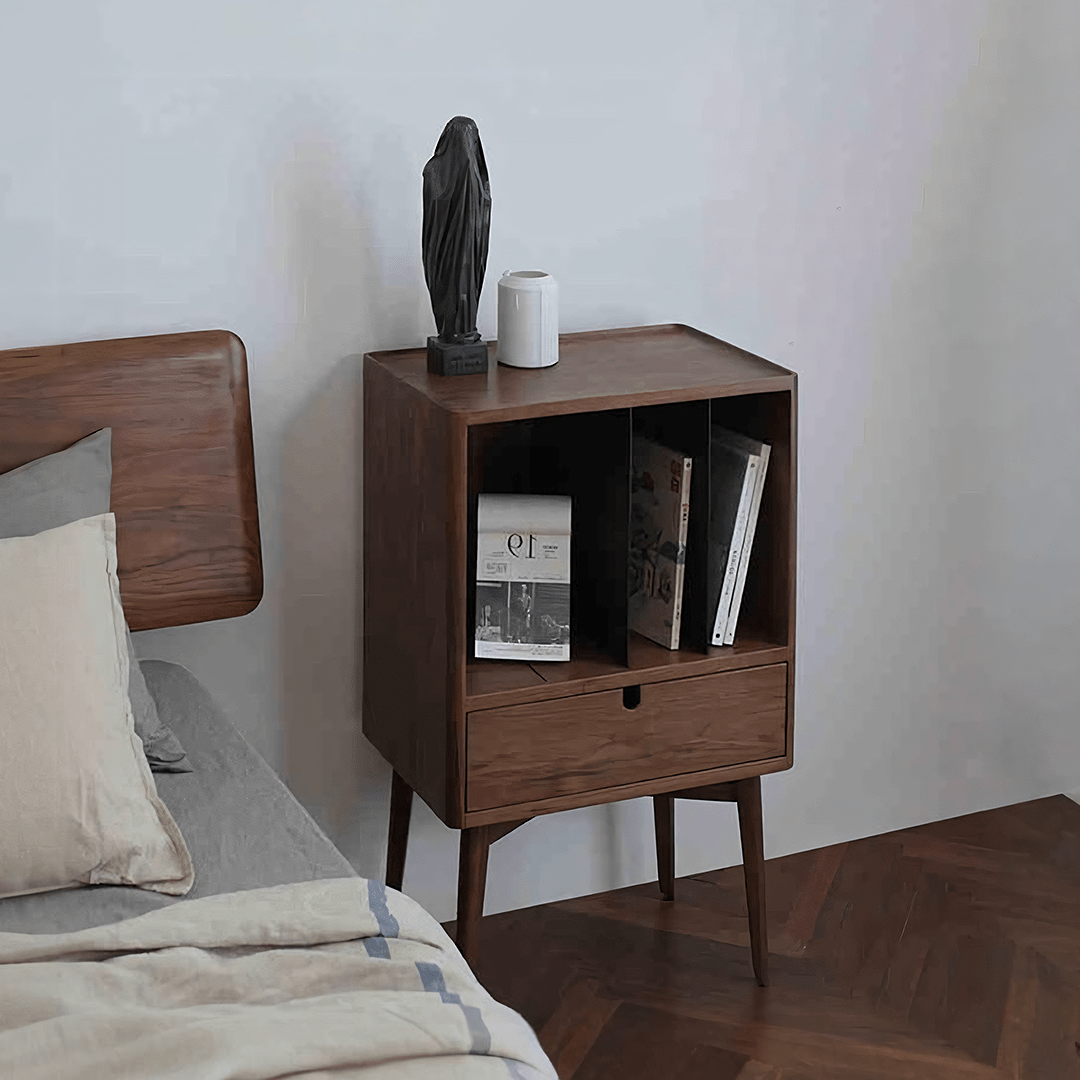 FU28 Bedside Table, Dark Oak - Miola