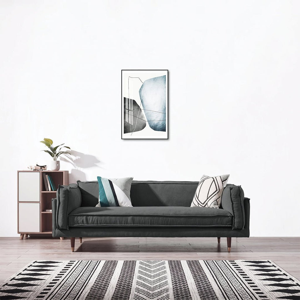Finnegan Two Seater Sofa, Linen - Miola