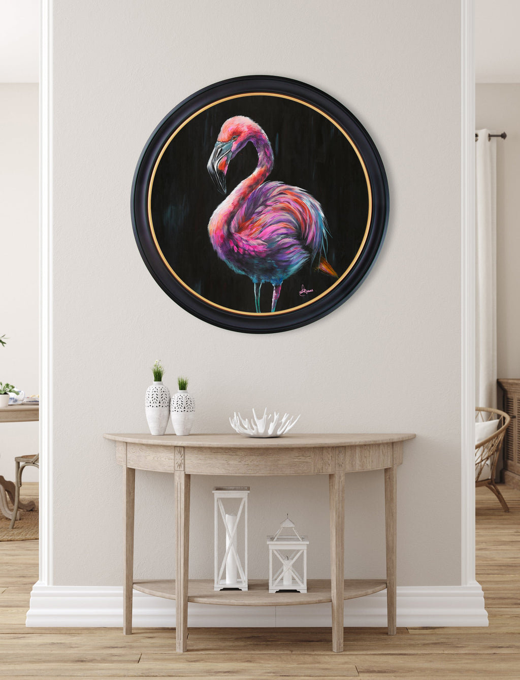 Flamingo Print 'Florrie'