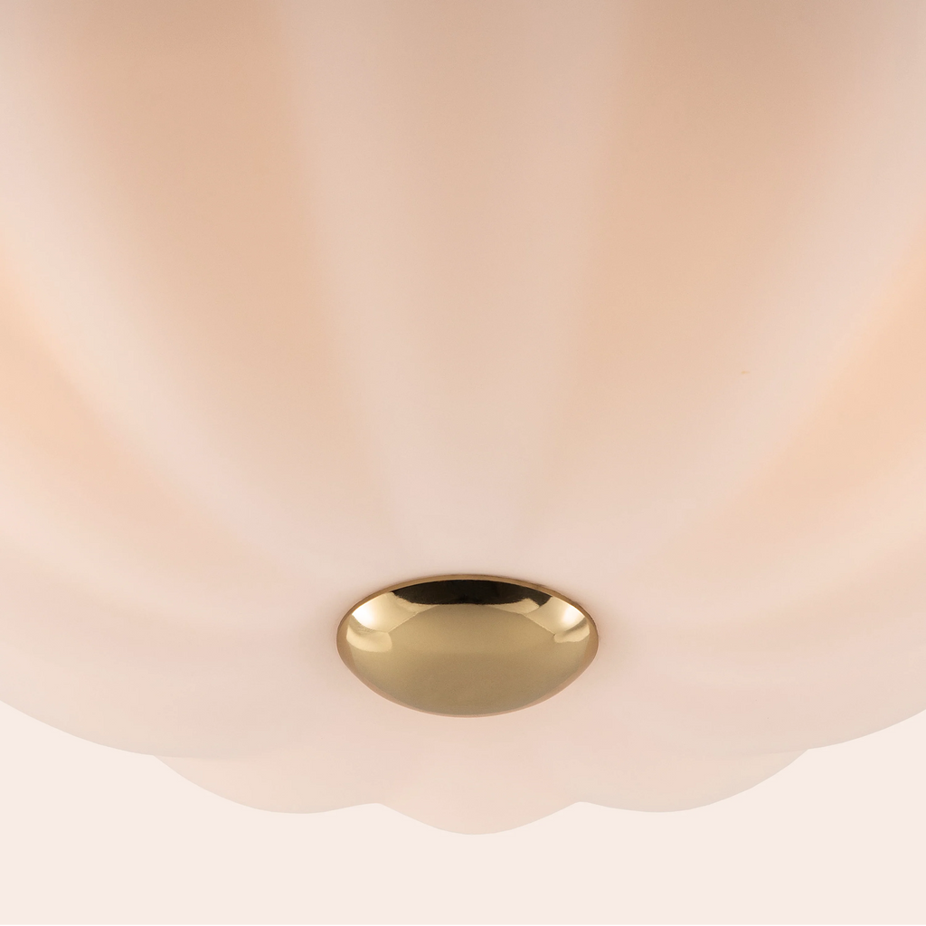 White Flower Flush Ceiling Light - Miola