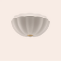 White Flower Flush Ceiling Light - Miola