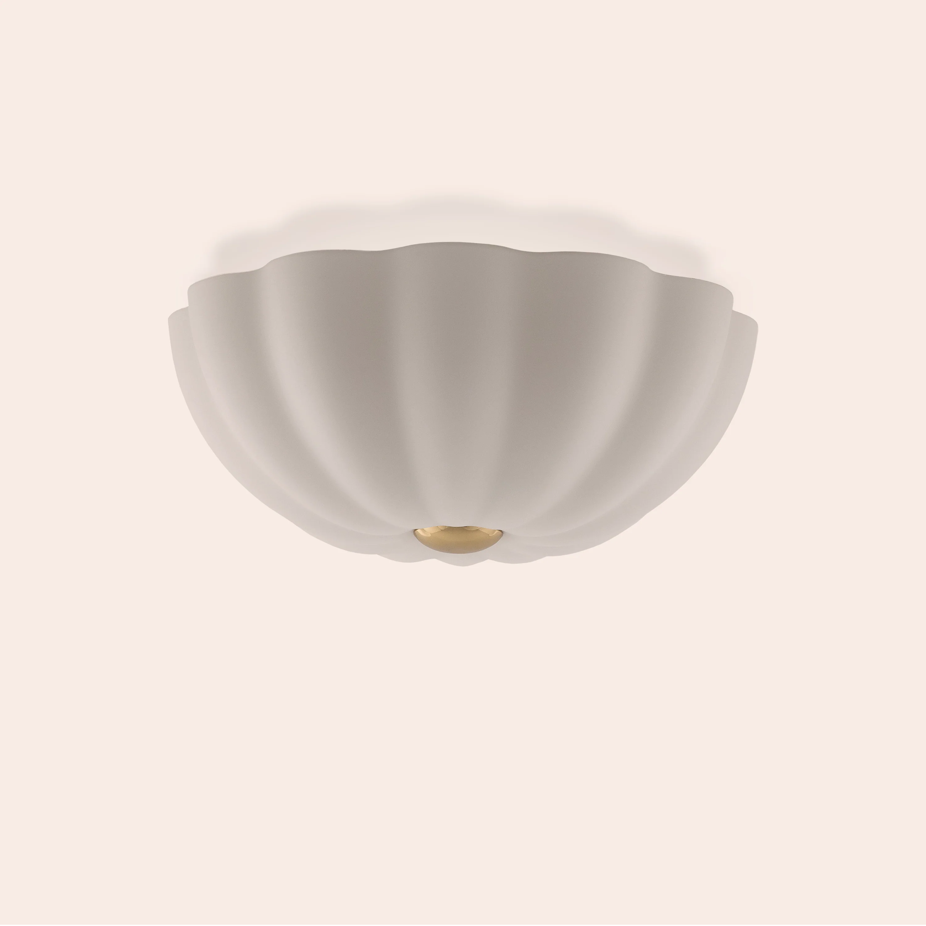 White Flower Flush Ceiling Light - Miola