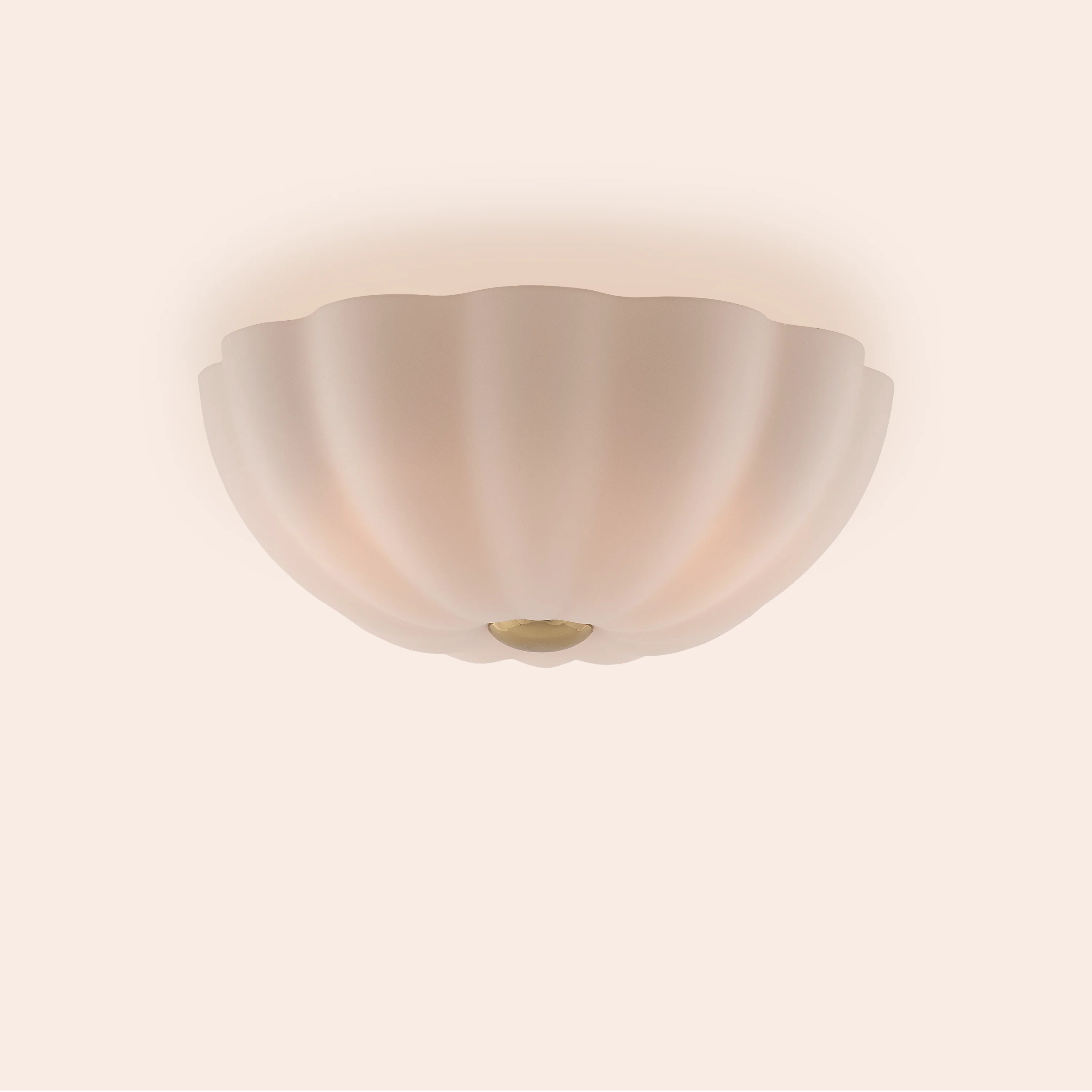 White Flower Flush Ceiling Light - Miola