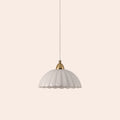 White flower pendant ceiling light - Miola