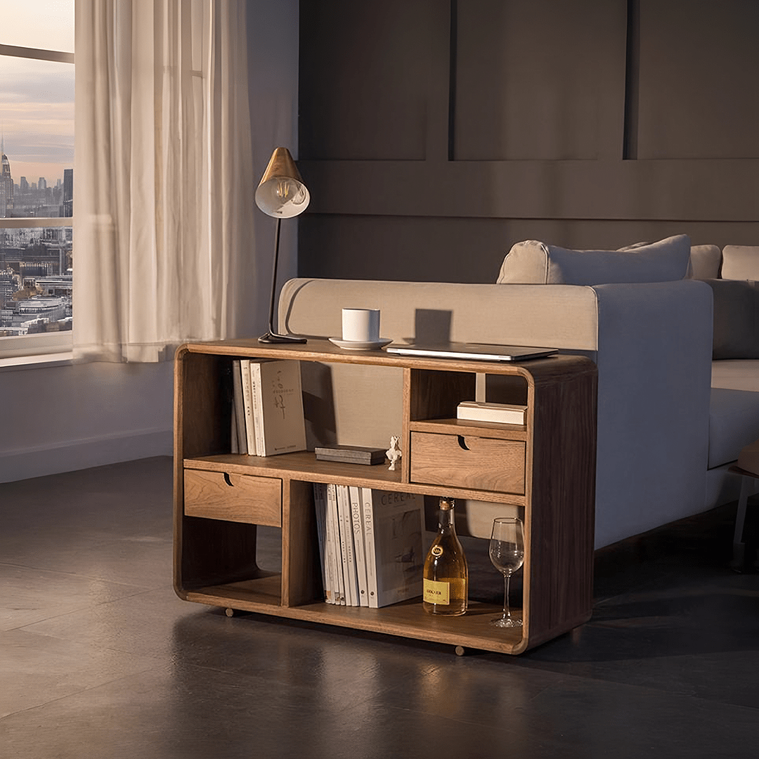 Franco Side Table, Side Storage, Oak - Miola