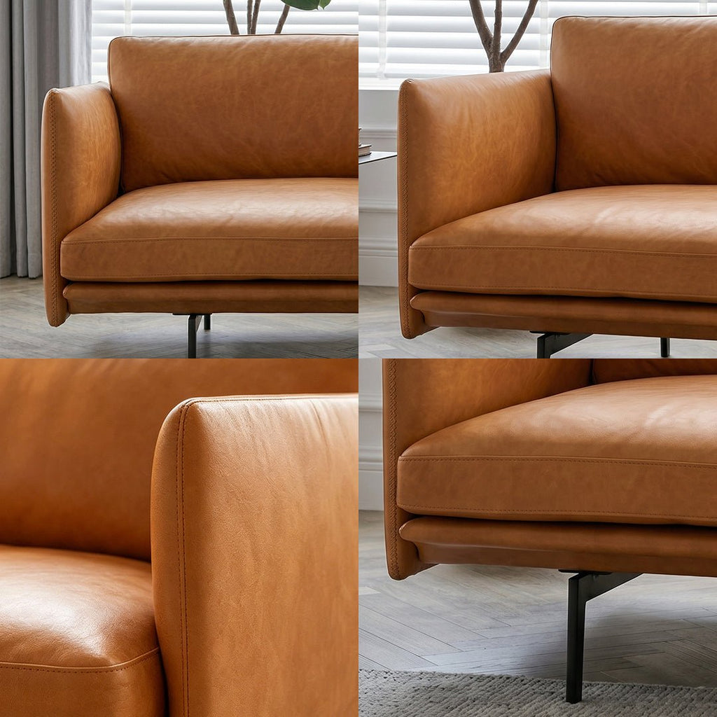 H81 Hamilton Two Seater / Three Seater Sofa, Italian Genuine Leather - Miola