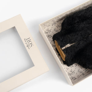 Sheepskin Hot Water Bottle Black