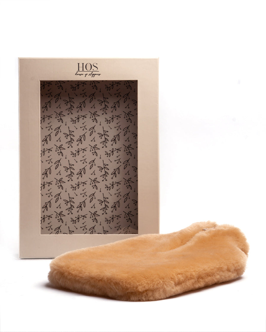 Sheepskin Hot Water Bottle Chestnut
