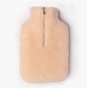 Sheepskin Hot Water Bottle Cream