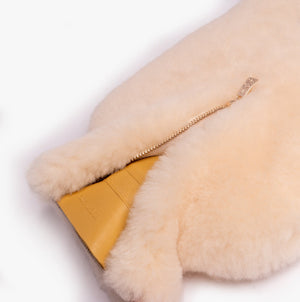 Sheepskin Hot Water Bottle Cream