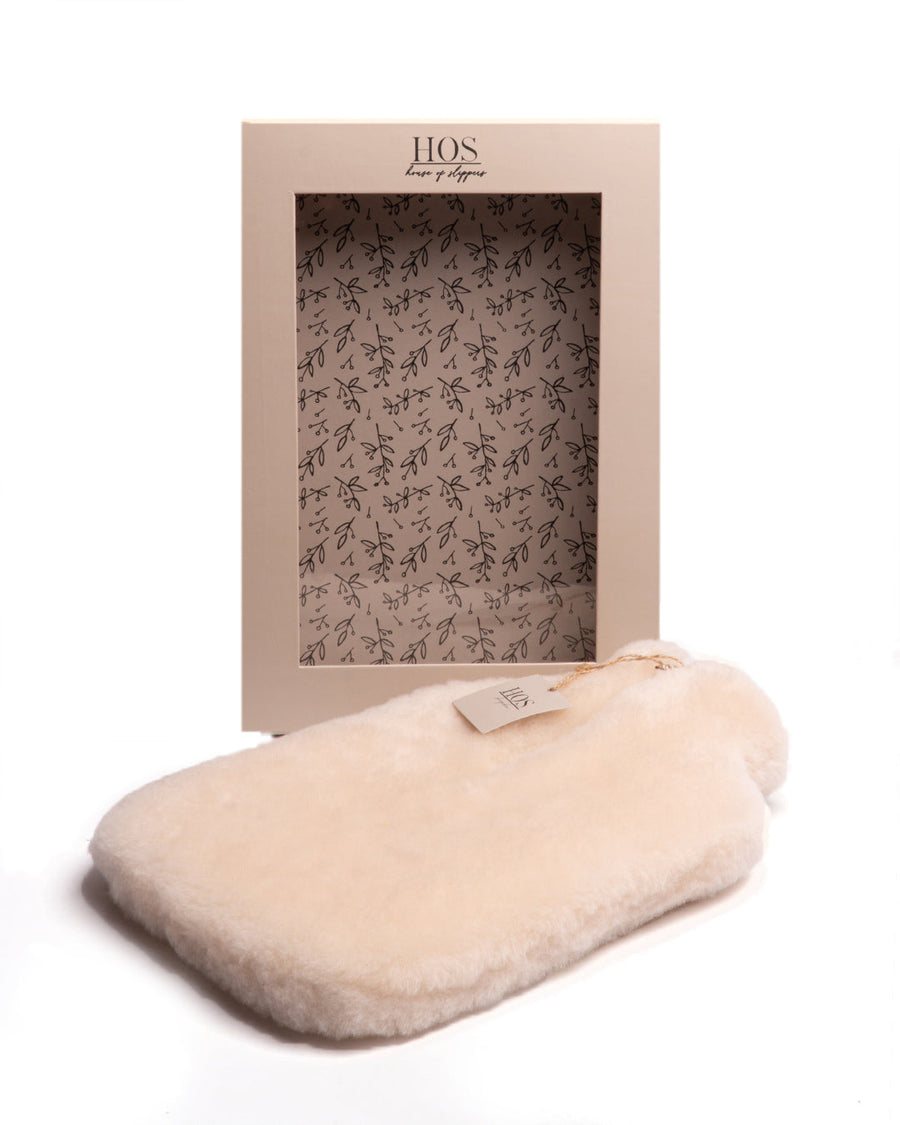 Sheepskin Hot Water Bottle Cream