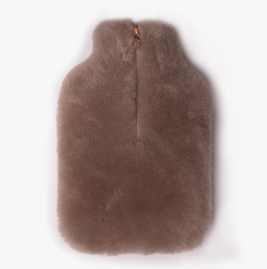 Sheepskin Hot Water Bottle Grey