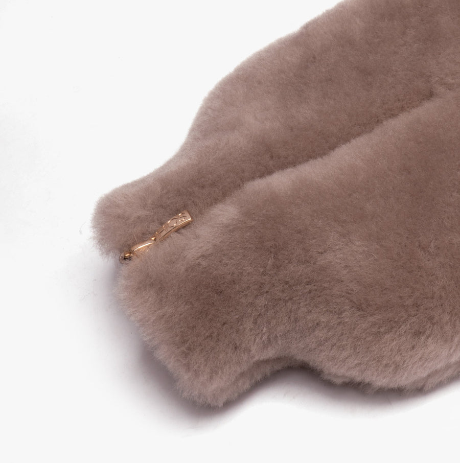 Sheepskin Hot Water Bottle Grey