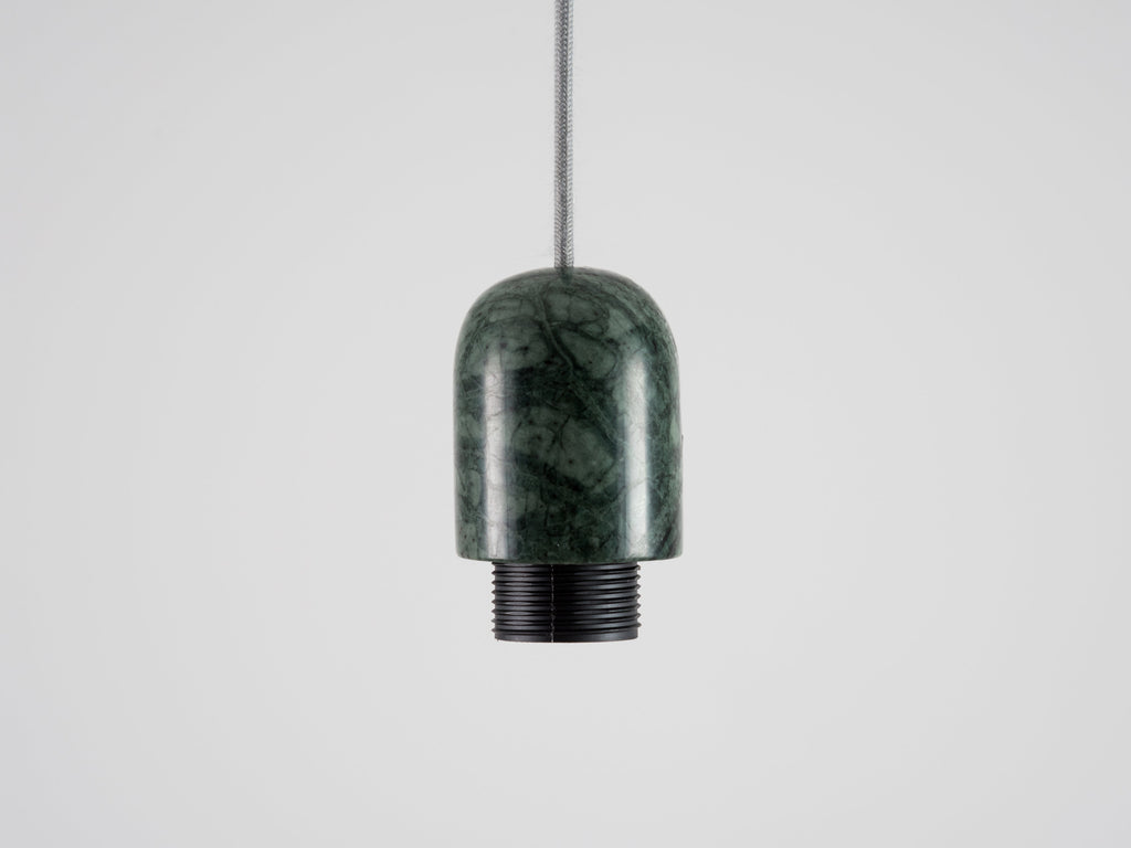 Green marble ceiling pendant fitting - Miola