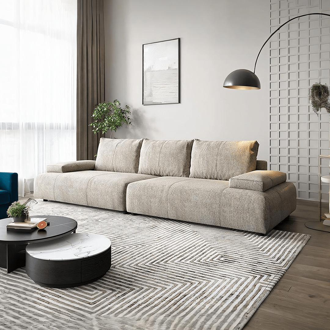 Hank L10 Two Seater Sofa, Linen - Miola