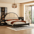 Heather King Size / Super King Size Bed, Rattan - Miola