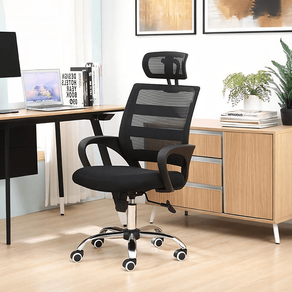 Herman Office Chair, Black - Miola