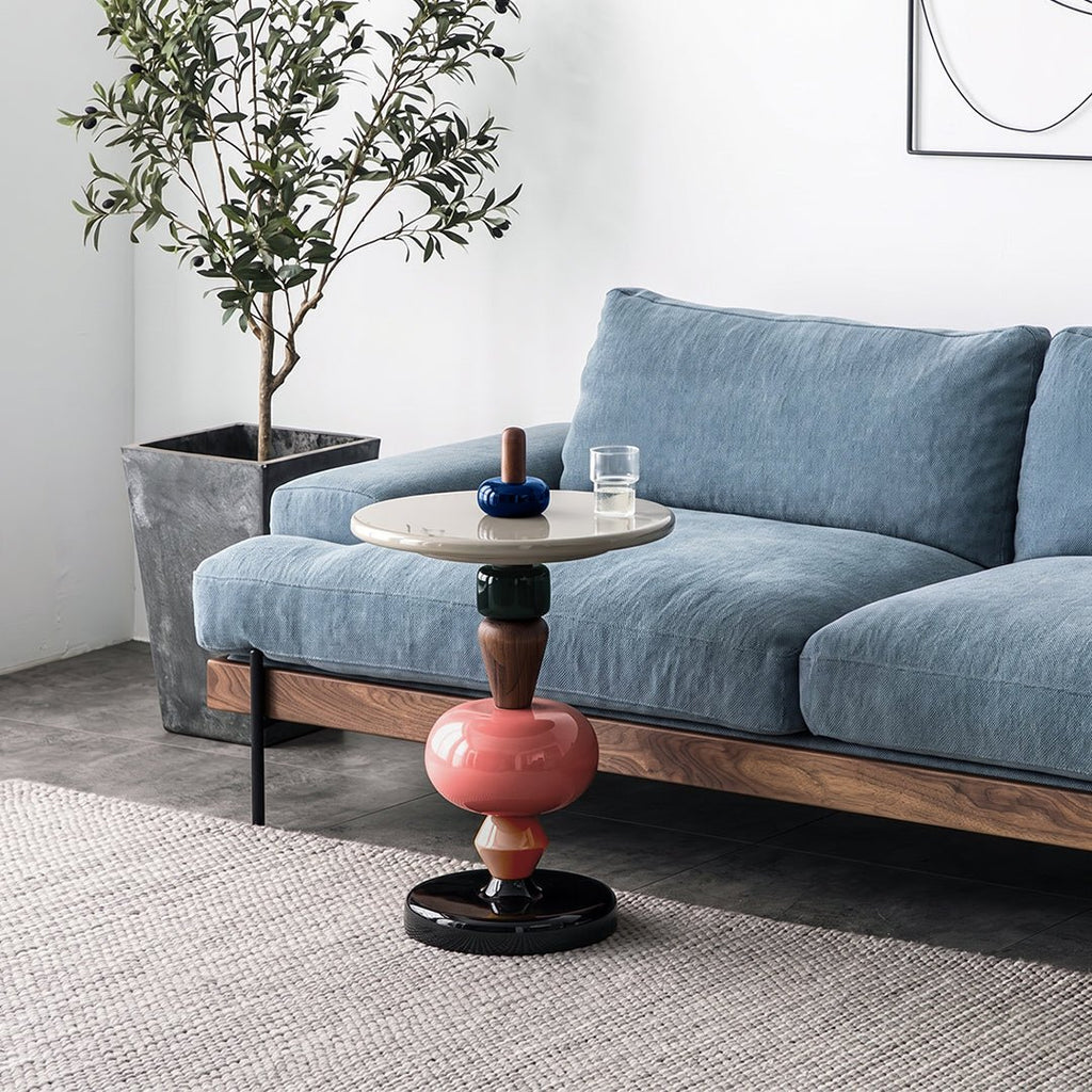 Holborn Pearls Round Side Table - Miola