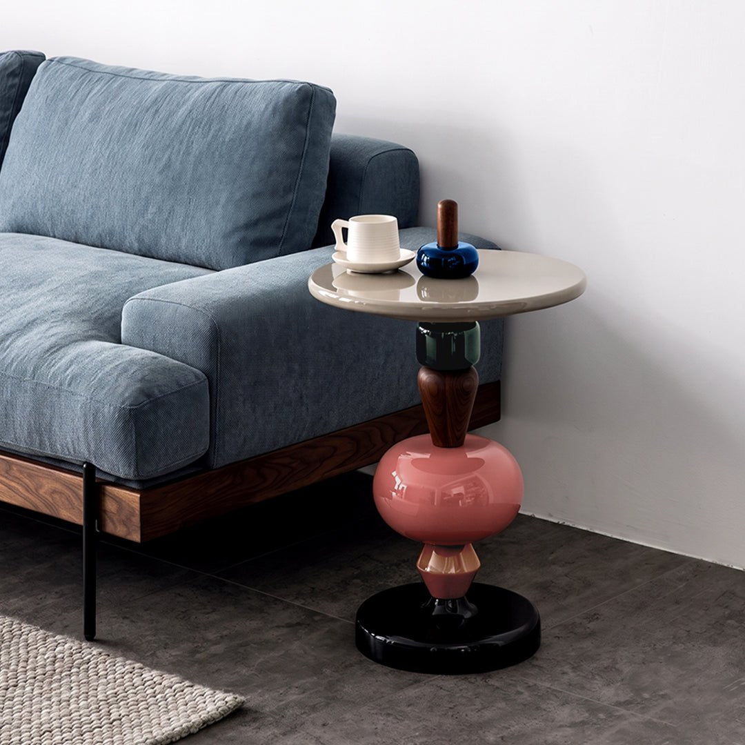 Holborn Pearls Round Side Table - Miola