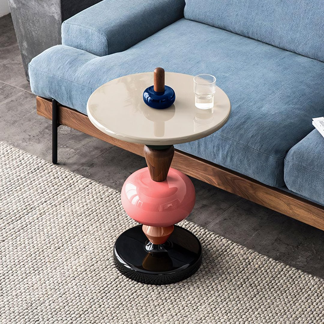 Holborn Pearls Round Side Table - Miola