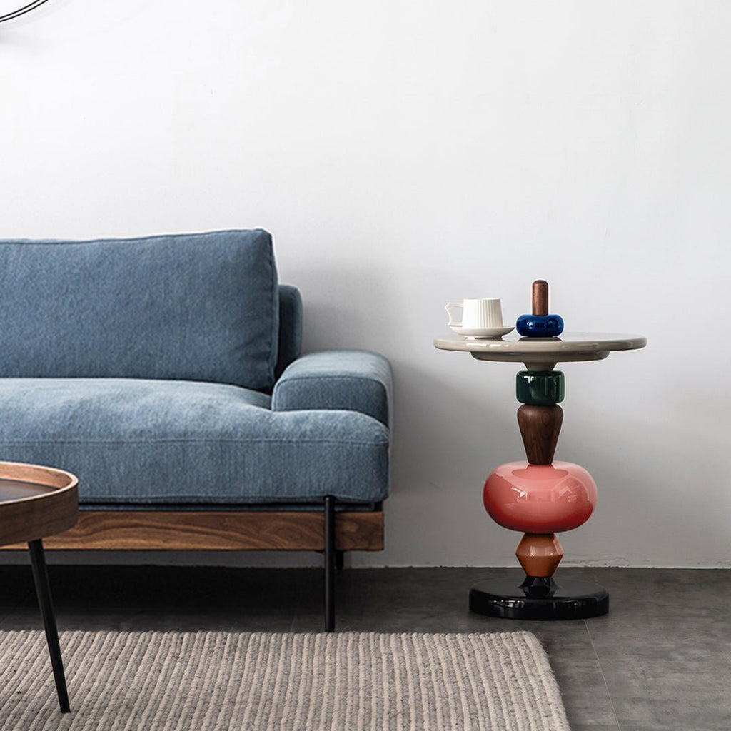 Holborn Pearls Round Side Table - Miola