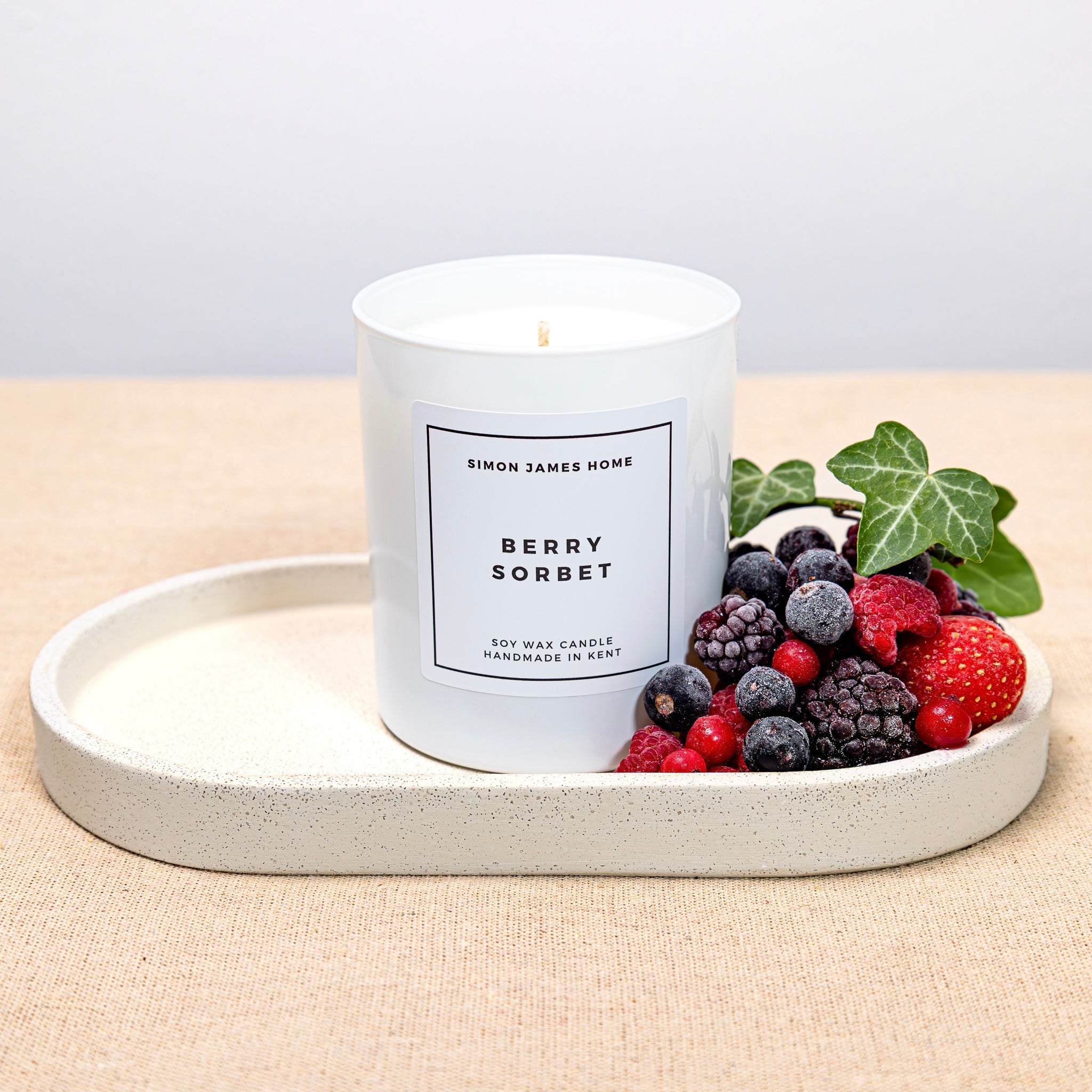Berry Sorbet Candle - Handmade Soy Wax