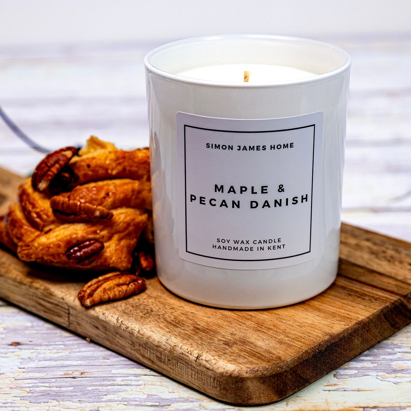 Maple & Pecan Danish Candle - Handmade Soy Wax