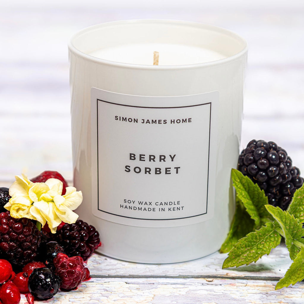 Berry Sorbet Candle - Handmade Soy Wax