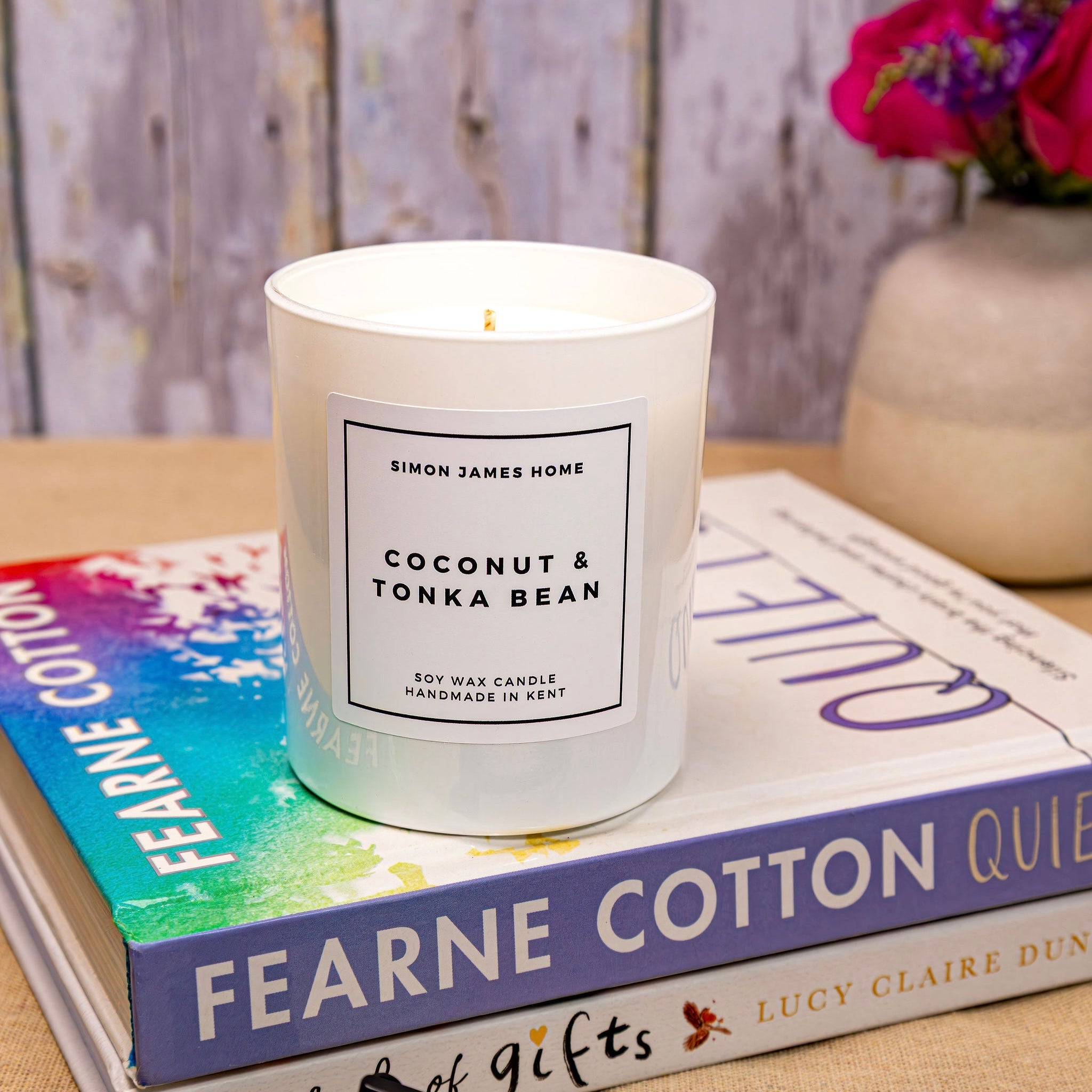 Coconut & Tonka Bean Candle - Handmade Soy Wax - Luxurious Coconut Candle