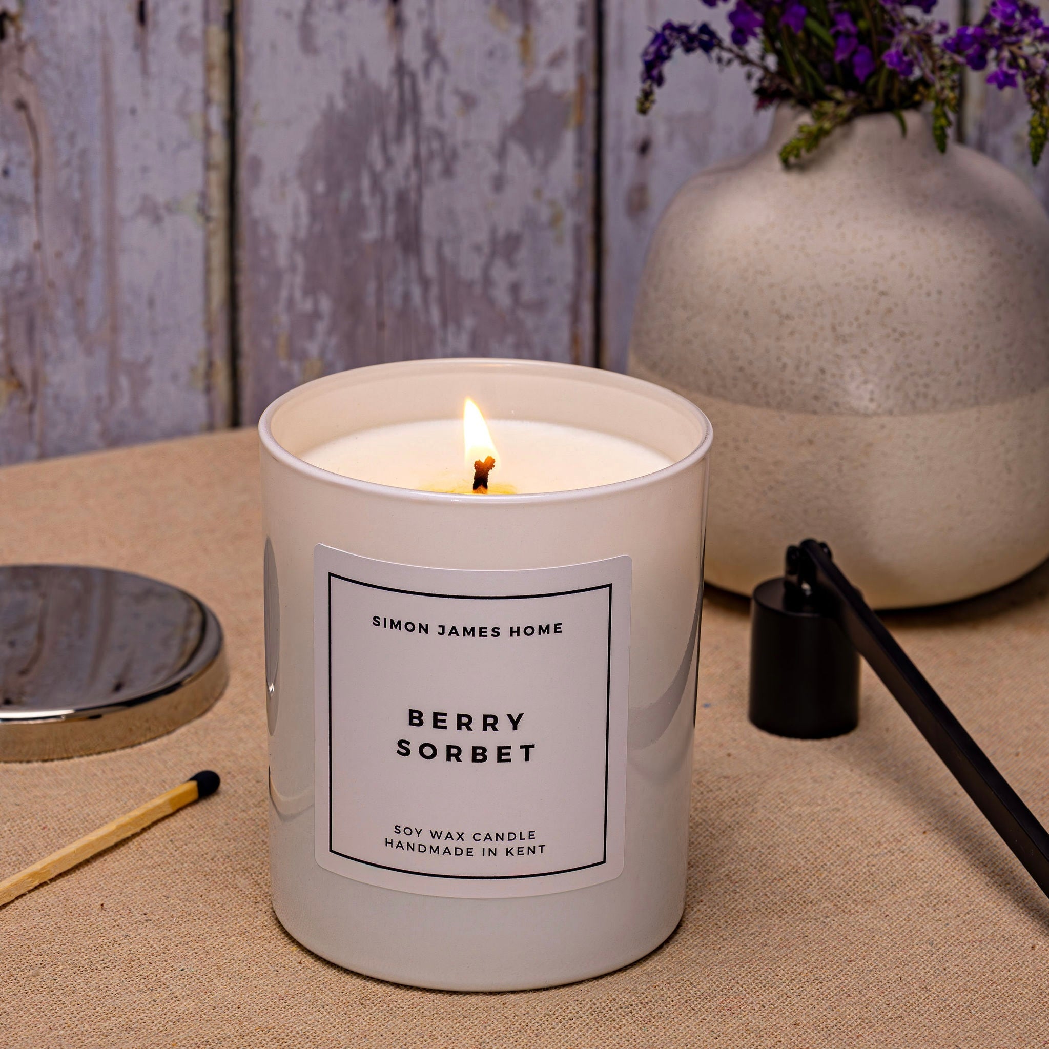 Berry Sorbet Candle - Handmade Soy Wax