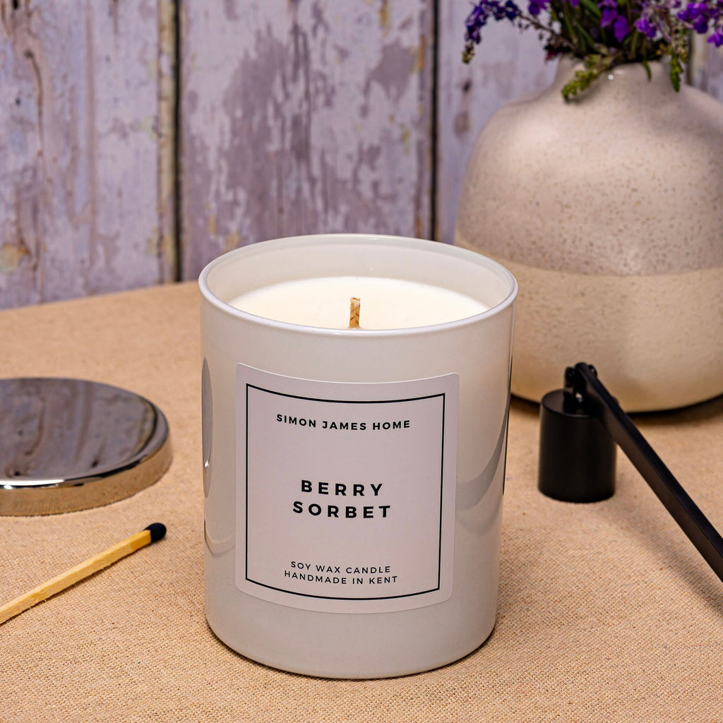 Berry Sorbet Candle - Handmade Soy Wax