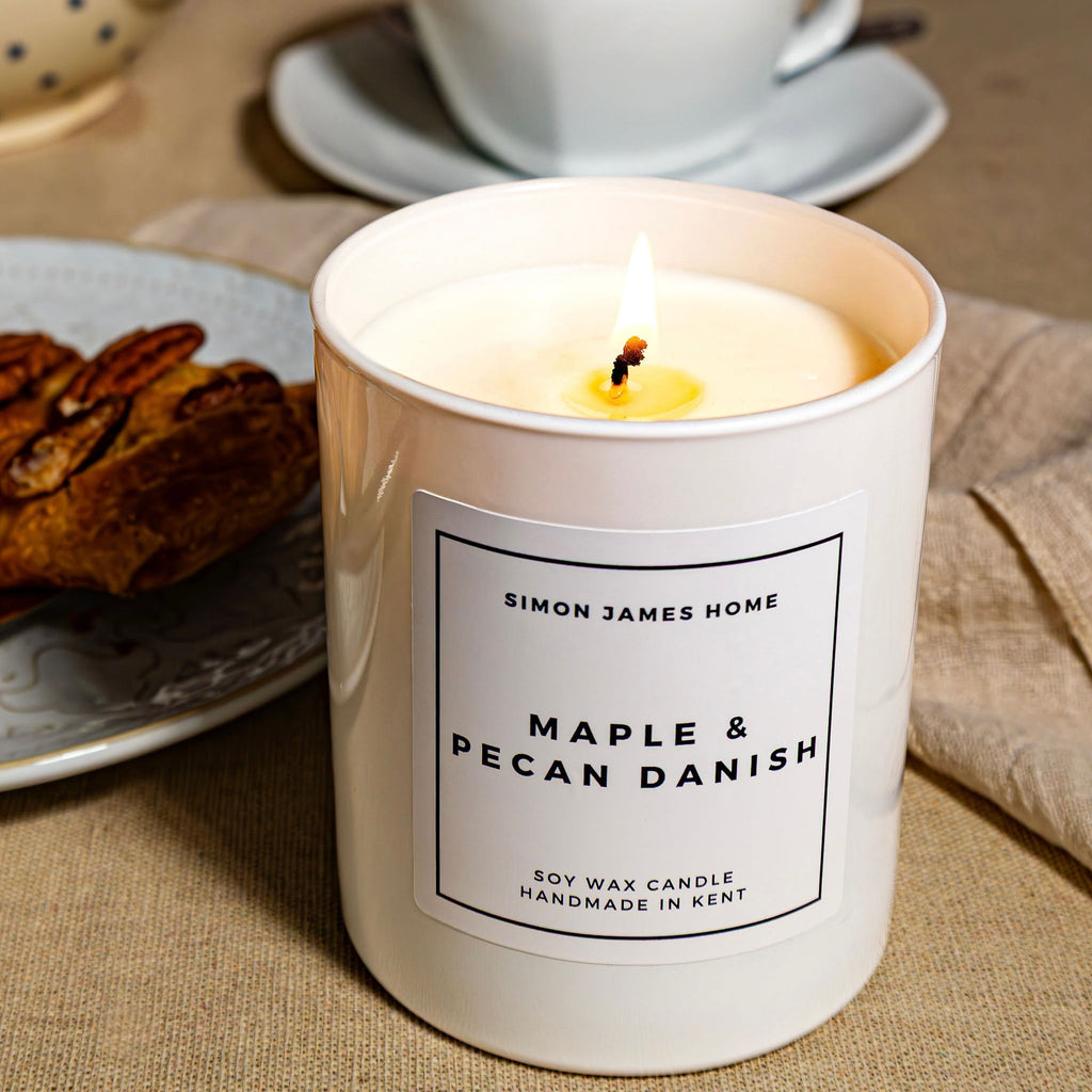 Maple & Pecan Danish Candle - Handmade Soy Wax - Miola