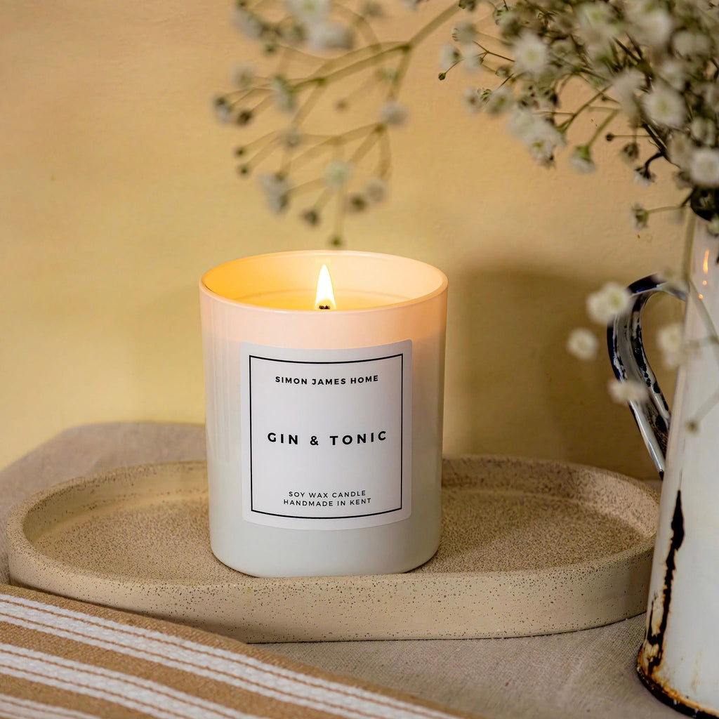 Gin & Tonic Candle - Handmade Soy Wax - Miola