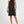 Load image into Gallery viewer, Gold Foil Star Halter Neck Tie Back Mini Dress In Black
