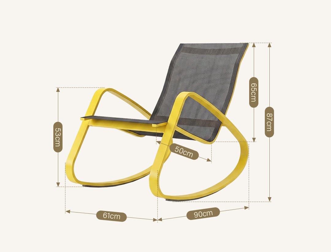 IP023 Modern Rocking Chair, Indoor/ Outdoor Furniture - Miola
