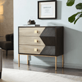 IS9123 Storage Sideboard, Oak & Gold - Miola