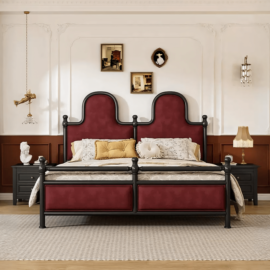 Ingrid King Size /Super King Size Bed, Velvet - Miola