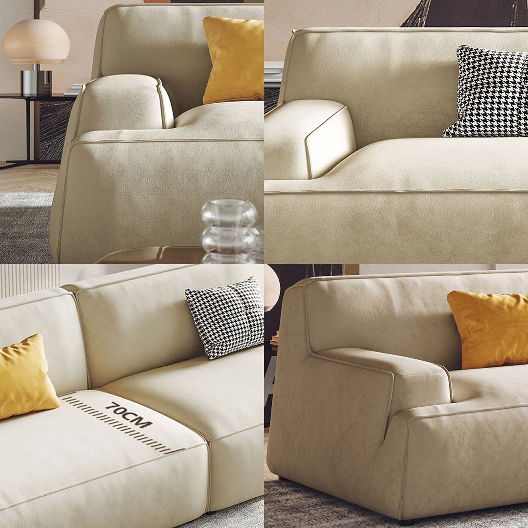 Isaac Three Seater Sofa, Modular Sofa, Leathaire - Miola