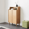 Jasper Entryway Shoe Storage, Light Oak - Miola
