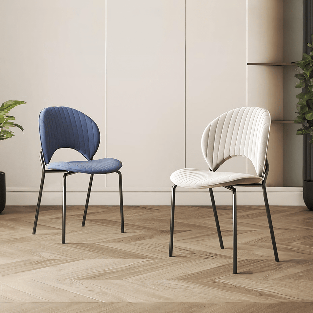 Jerome Shell Dining Chair, Velvet - Miola