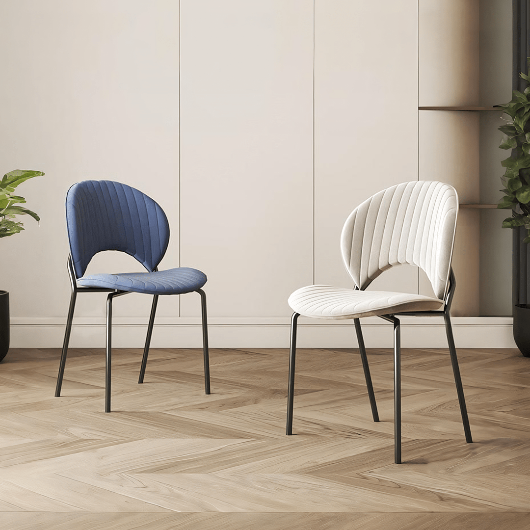 Jerome Shell Dining Chair, Velvet - Miola