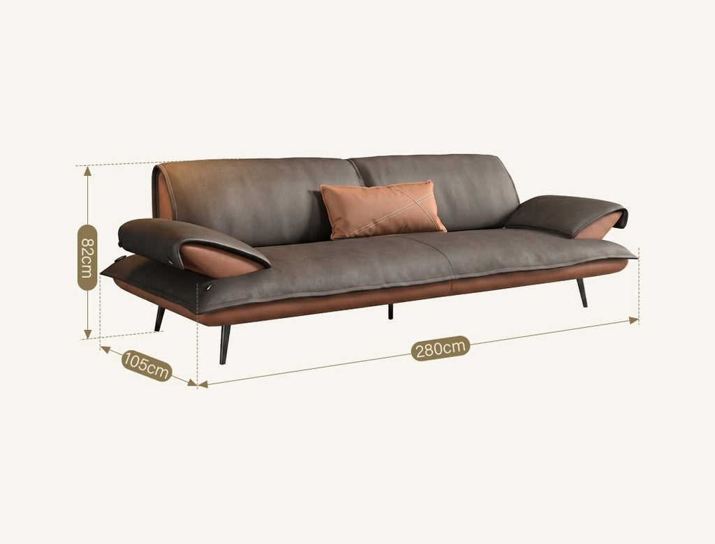 Julius S25 Two Seater Sofa, Leathaire - Miola