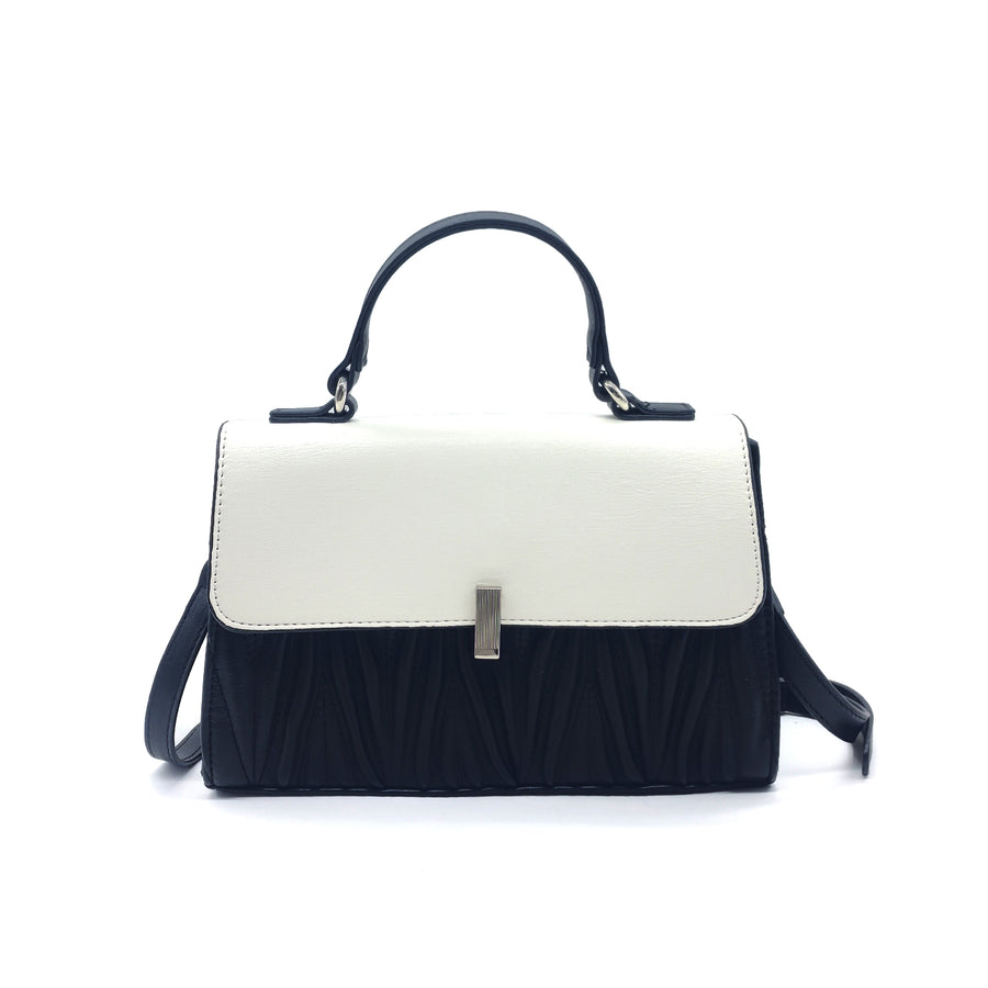 Swan Embossed Pattern Shoulder Bag